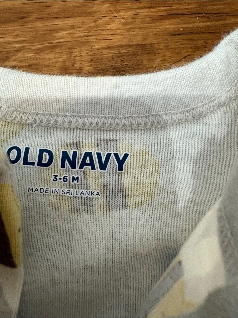 Old Navy Bee Print Two Way Zipper  Footed Pajamas